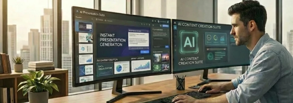 Comunicació visual corporativa: crea presentacions amb IA